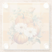 Herfst Oogst Glas Onderzetter (Achterkant)