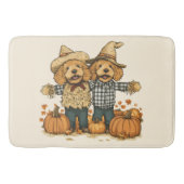 Herfst Oogst Goldendoodle Honden Badmat (Voorkant)