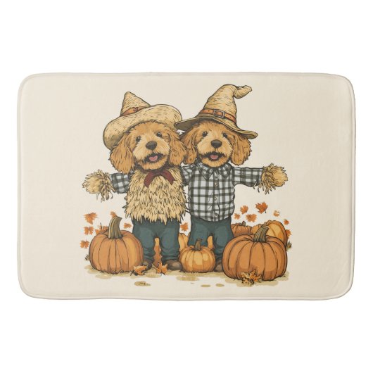 Herfst Oogst Goldendoodle Honden Badmat