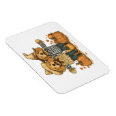 Herfst Oogst Goldendoodle Honden Magneet (Rechterzijde)