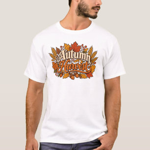 Herfst Oogst Kat & Eikels Vintage T-Shirt