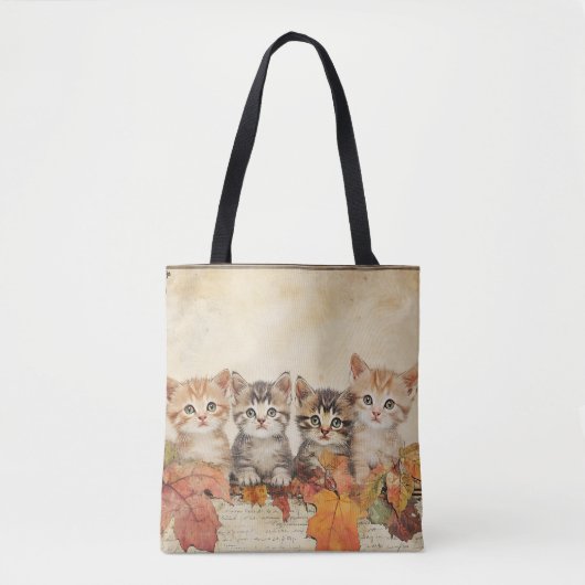 Herfst Oogst Katten Tote Bag (Voorkant)
