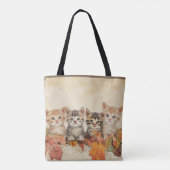 Herfst Oogst Katten Tote Bag (Achterkant)
