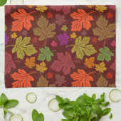 Herfst Oogst Kleurrijke esdoornbladeren Theedoek (Gevouwen)