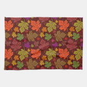 Herfst Oogst Kleurrijke esdoornbladeren Theedoek (Horizontaal)