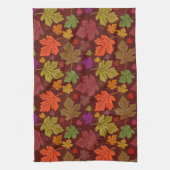 Herfst Oogst Kleurrijke esdoornbladeren Theedoek (Verticaal)