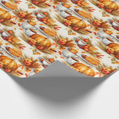 Herfst Oogst Koffie & Pompoen Spice Cadeaupapier (Hoek)