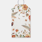 Herfst Oogst Leafy Rustieke Bruiloft Cadeaulabel (Achterkant)