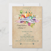 Herfst Oogst Lights Verjaardag Kaart (Voorkant)