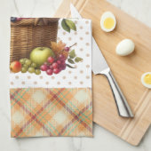 Herfst Oogst Mand Keukenhanddoek (Quarter Fold)