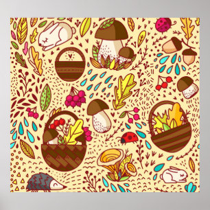 Herfst Oogst: Mand van Natuur Best Poster