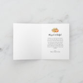 herfst oogst marine gelukkig Thanksgiving Feestdagen Kaart (Binnen)