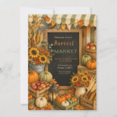Herfst Oogst Markt Feest Kaart (Voorkant)