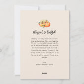 herfst oogst maroon gelukkig Thanksgiving Feestdagenkaart (Achterkant)