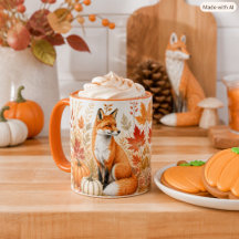 Herfst Oogst met Vos en Pompoenen in het Wild