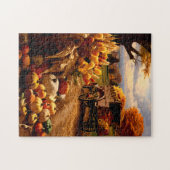 Herfst Oogst met Wagon Puzzel Legpuzzel (Horizontaal)