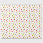 Herfst Oogst Patroon Cadeaupapier (Vlak)