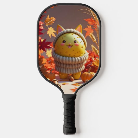 Herfst Oogst Pickleball – Gezellige Hof Vibes Pickleball Paddle (Voorkant)
