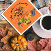 Herfst Oogst Pompoen Druiven Zonnebloem Thanksgivi Servet