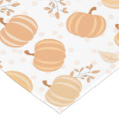 Herfst Oogst Pompoen en Blad Pastel Patroon Korte Tafelloper (Hoek)