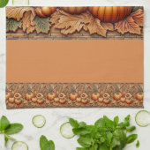 Herfst Oogst Pompoen Huis Decoratie Theedoek (Gevouwen)