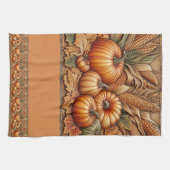 Herfst Oogst Pompoen Huis Decoratie Theedoek (Horizontaal)