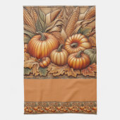 Herfst Oogst Pompoen Huis Decoratie Theedoek (Verticaal)
