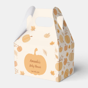 Herfst Oogst Pompoen Pastel 2 Baby shower Bedankdoosjes