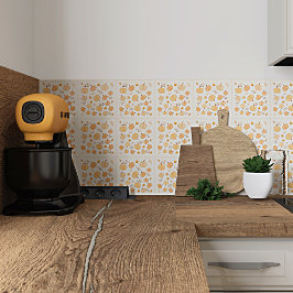 Herfst oogst pompoen pastel tegeltje