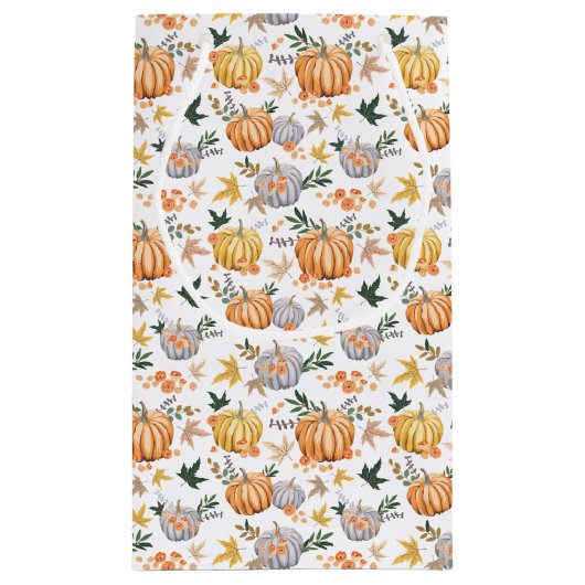 Herfst Oogst Pompoen Patroon Herfst Party Klein Cadeauzakje (Achterkant)