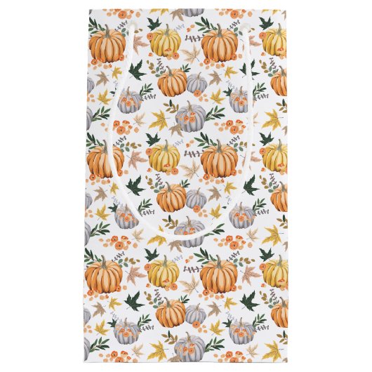 Herfst Oogst Pompoen Patroon Herfst Party Klein Cadeauzakje (Voorkant)