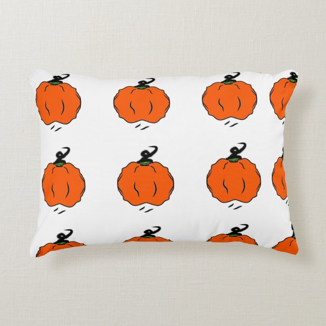Herfst Oogst Pompoenen Accent Kussen (Voorkant)