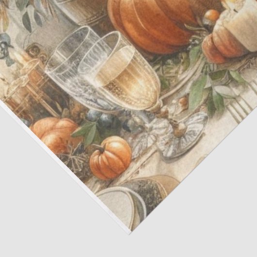 Herfst Oogst Pompoenen Decoupage Tissuepapier (Detail)