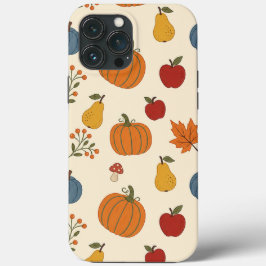 Herfst Oogst Pompoenen Fruit Patroon Hoesje
