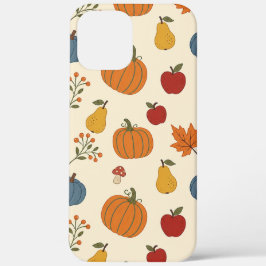 Herfst Oogst Pompoenen Fruit Patroon Hoesje