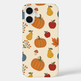 Herfst Oogst Pompoenen Fruit Patroon Hoesje