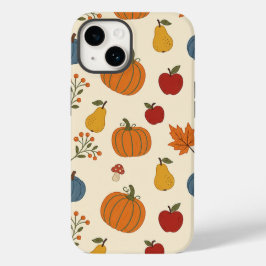 Herfst Oogst Pompoenen Fruit Patroon Hoesje
