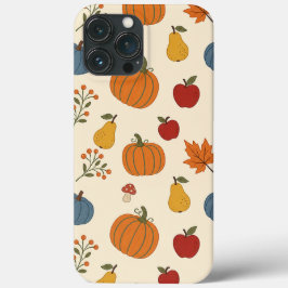 Herfst Oogst Pompoenen Fruit Patroon Hoesje