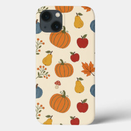 Herfst Oogst Pompoenen Fruit Patroon Hoesje