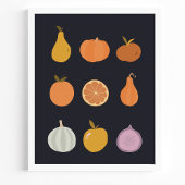 Herfst oogst Poster groenten en fruit