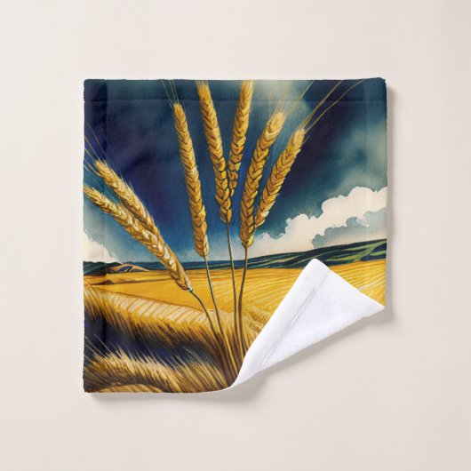 Herfst Oogst Prairie Gouden Handdoek (Wasdoekje)