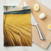 Herfst Oogst Prairie Gouden Keuken Handdoeken (Quarter Fold)