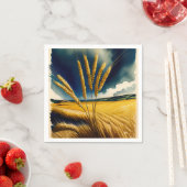 Herfst Oogst Prairie Gouden Papier Servet (Insitu)