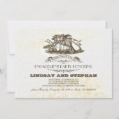 Herfst oogst rustiek land verlovingsfeest kaart (Voorkant)