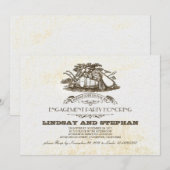 Herfst oogst rustiek land verlovingsfeest kaart (Voorkant / Achterkant)