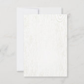 Herfst oogst rustieke bruiloft RSVP Kaartje (Achterkant)