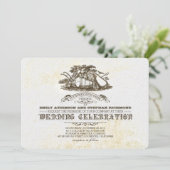 Herfst oogst rustieke land huwelijksuitnodigingen kaart (Staand voorkant)