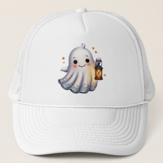 Herfst Oogst Schattig Spook Trucker Pet (Voorkant)