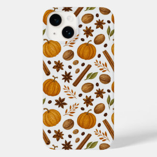 Herfst Oogst Spice kaneel en pompoen patroon Case-Mate iPhone 14 Hoesje