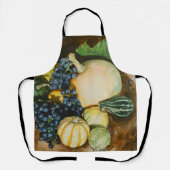 Herfst Oogst Stilleven met Pompoenen, Kalebassen Schort (Voorkant)